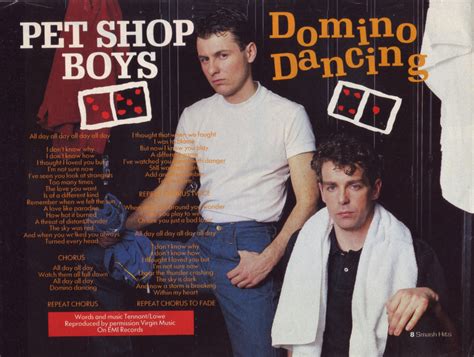 pet shop boys domino dancing tekst
